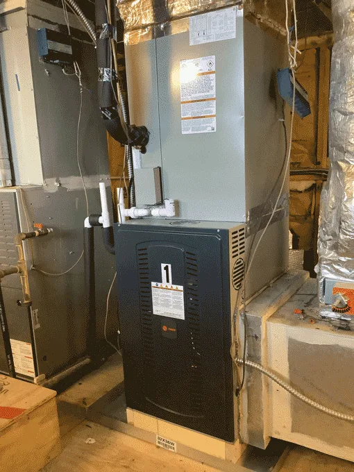 New commercial HVAC furnace and air handler installed in Kerrville TX church