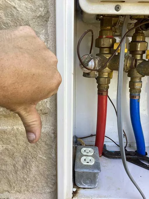 failing tankless water heater not producing hot water in Fredericksburg TX