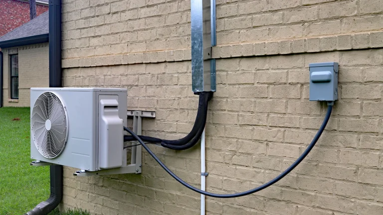 Heat Pump attached to home