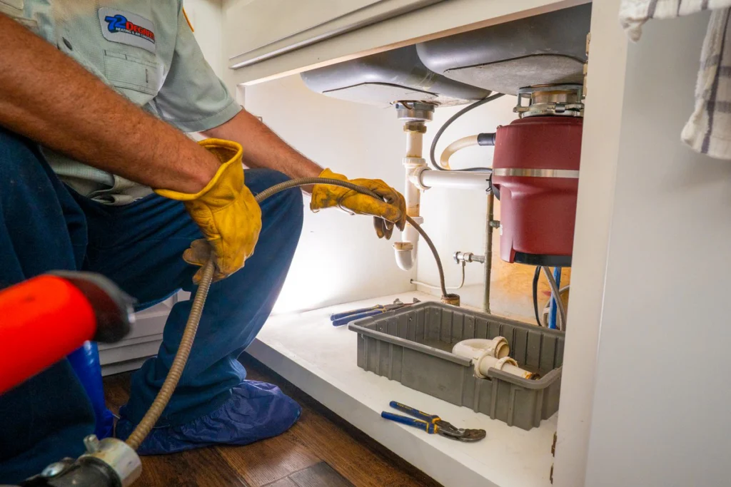 Professional Plumber Servicing Under-Sink Plumbing System - Fredericksburg, TX