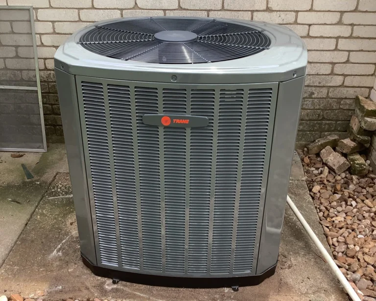 An outdoor condenser Trane unit