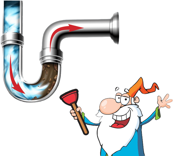 72 Degrees Wizard drain clearing illustration