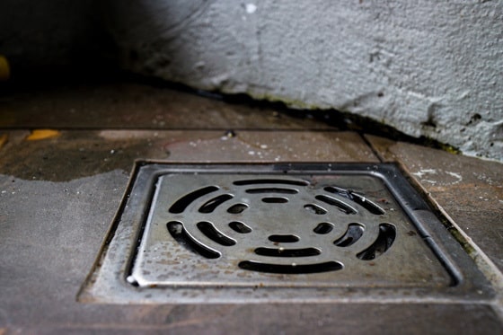 A floor drain