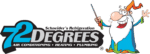 72 Degrees Air Conditioning, Heating, and Plumbing Logo
