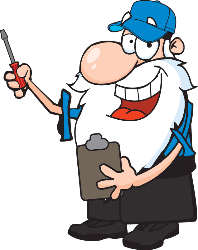 The 72 Degrees wizard dressed as a technician and holding a screwdriver