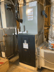 New commercial HVAC furnace and air handler installed in Kerrville TX church