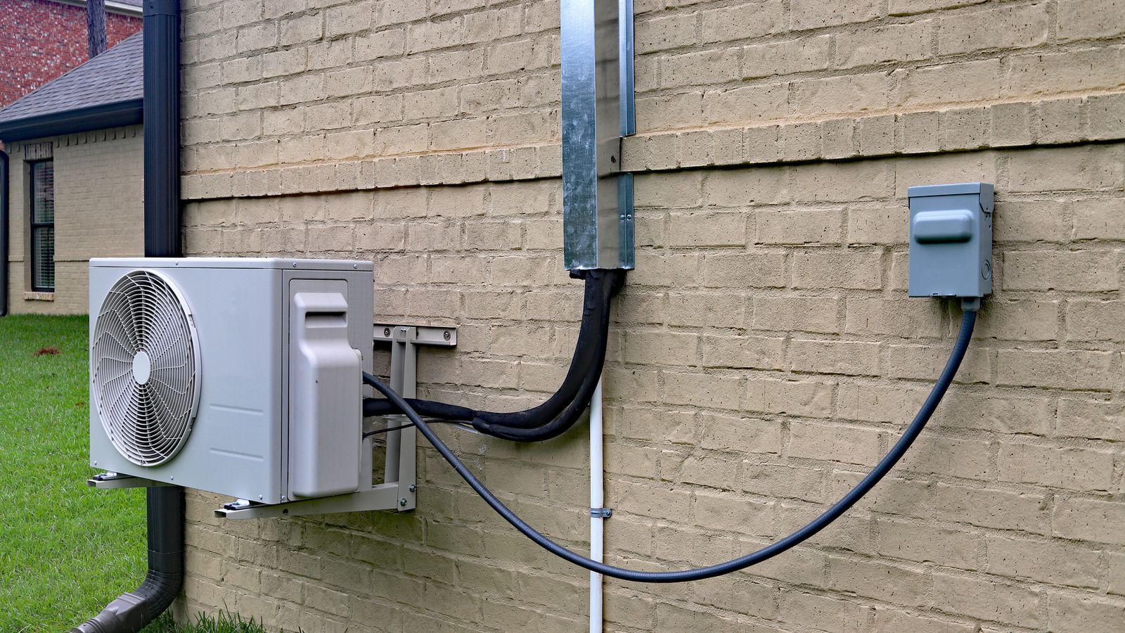 Heat Pump attached to home
